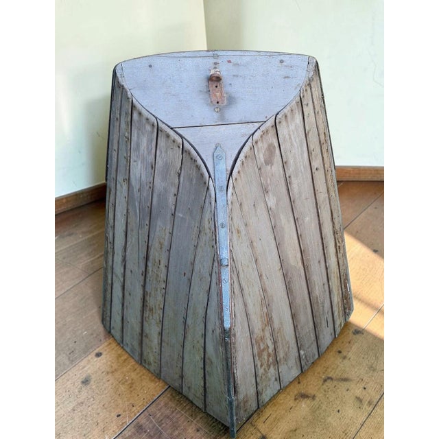 Gray Vintage Scandinavian Wooden Boat Fragment, 1920s For Sale - Image 8 of 17