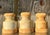 Wood Vintage Boho Studio Pottery Jars With Cork Lid - Set of 3 For Sale - Image 7 of 11