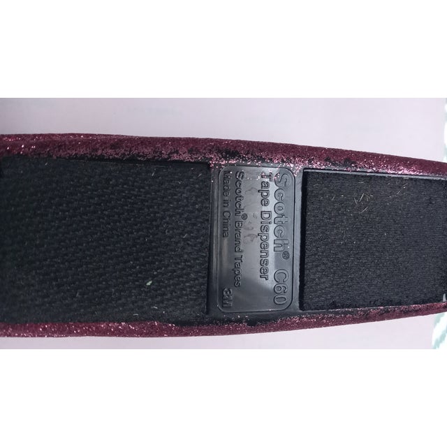 2020s The Signature Shimmer Weighted Executive Office Desktop Stationary Dispenser in Sparkling Rose Gold Pink for Scotch Brand Tape For Sale - Image 5 of 5