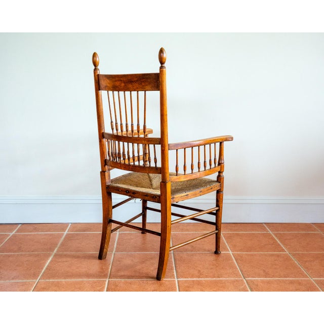 Arts & Crafts Sussex Chair attributed to William Birch & E G Punnett for Liberty, 1900s For Sale - Image 3 of 18