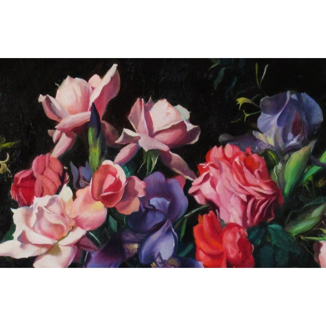 Paul Longenecker Flowers Basket, c.1970 For Sale - Image 4 of 6