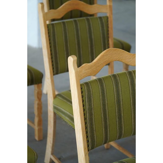 Mid-Century Modern Danish Oak Dining Chairs by Henning Kjærnulf, 1960s, Set of 8 For Sale - Image 16 of 18