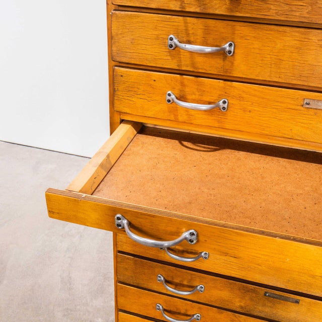 Tall Multi-Drawer Engineers Cabinet, 1950s For Sale - Image 9 of 12