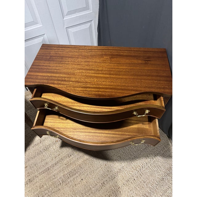 Pair of Serpentine Front Nightstand For Sale - Image 16 of 17