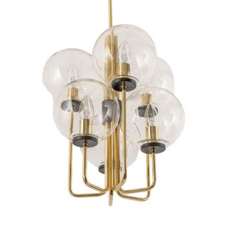 Small Sciolari Style Brass Pendant Light, Germany, 1970s For Sale