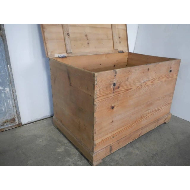 Fir Wood Work Table or Box, 1950s For Sale - Image 4 of 15