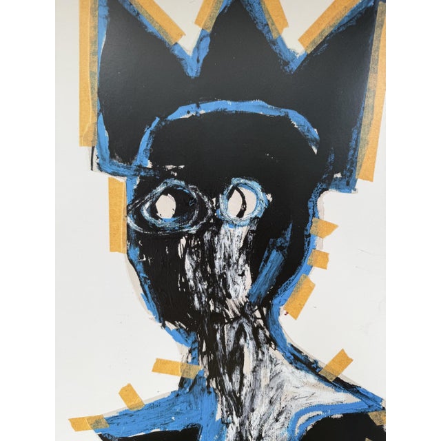 Untitled (Bust) Exhibition Poster from Jean Michel Basquiat, Denmark, 1984 For Sale - Image 9 of 10