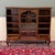 Antique English Bookcase Bookshelf Cabinet Glass Oak Queen Anne Legs 1920s-30s For Sale - Image 10 of 18
