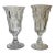 Antique 19th Century American Eapg Flint Glass Crystal Celery or Trumpet Vases - a Pair For Sale