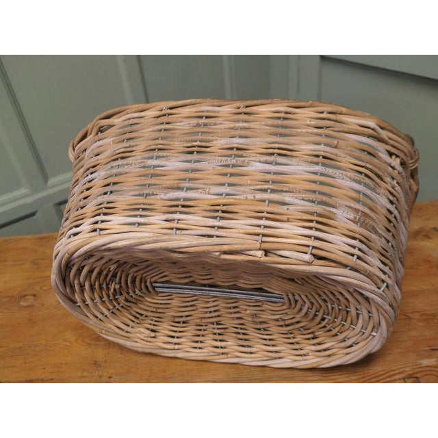1920s French Antique Market Basket, 1920 For Sale - Image 5 of 9
