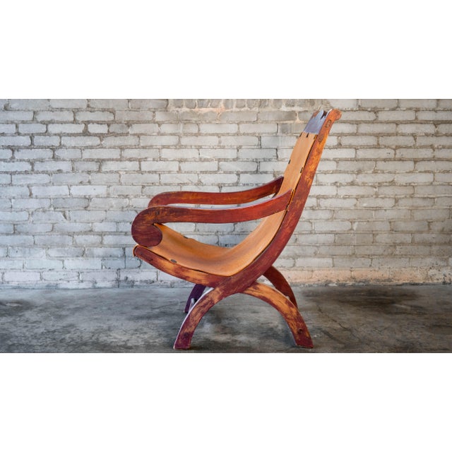 Clara Porset Style Mexican Butaque Chair For Sale - Image 13 of 18