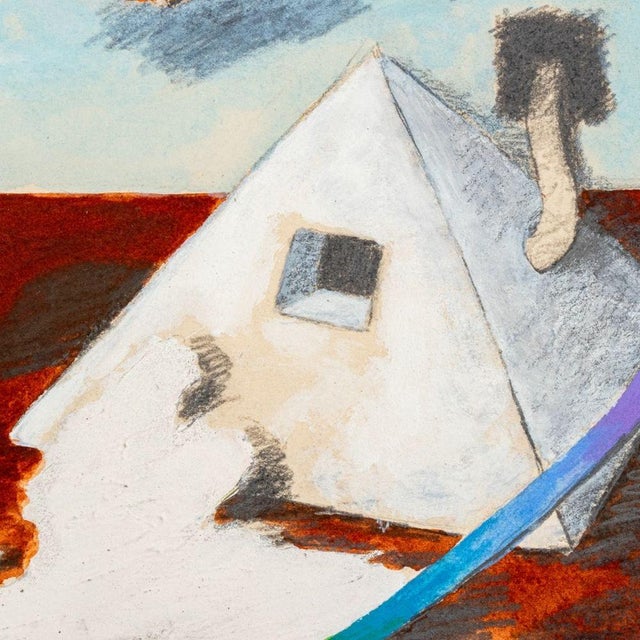 Late 20th Century Elfi Schuselka Abstract Diptych Mixed Media For Sale - Image 5 of 8