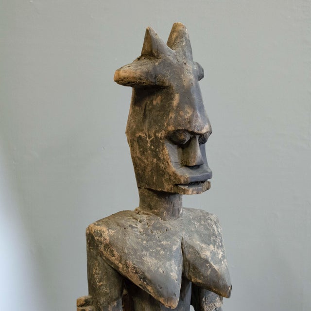 Vintage Carved Tribal Statue From Nigeria. Wood Sculpture For Sale In Denver - Image 6 of 8