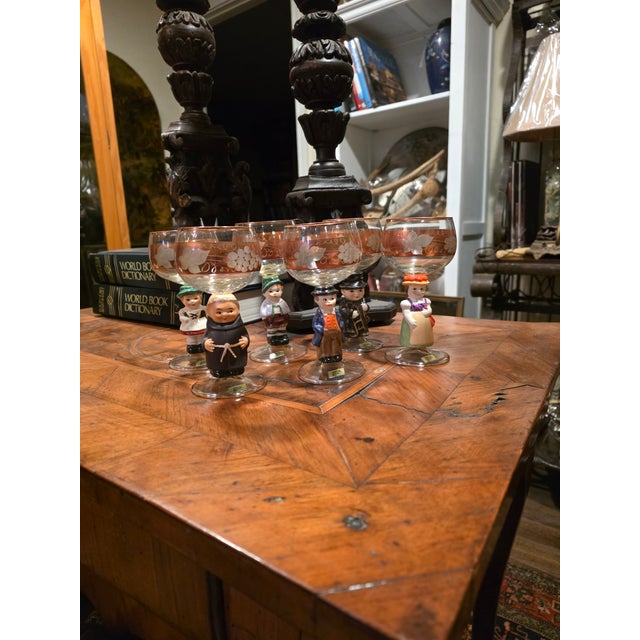 Vintage German Figural Glasses - Set of 6 For Sale - Image 13 of 13