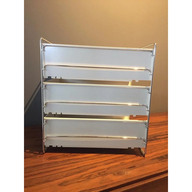 Beige Mid-Century Magazine Rack by Karl Dittert for Zwingo For Sale - Image 8 of 10