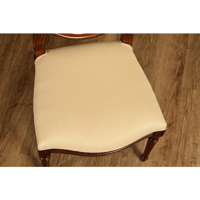 Louis XVI Style Set Of 16 Oval Back Dining Chairs For Sale - Image 14 of 18