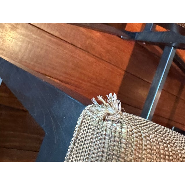 Donghia Transitional Donghia Counter Height Upholstered Stools , Set of 4 For Sale - Image 4 of 8