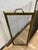 Brass 3 Panel Folding Fire Screen Mesh Insert For Sale - Image 9 of 10