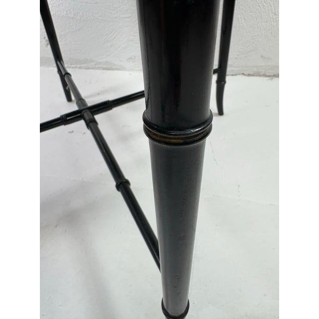 Late 19 Century Regency Style Papier-Mâché Tray Table For Sale - Image 11 of 12