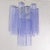1990s Chandelier with Murano Glass Cylinders in Blue-Purple Color, Italy, 1990s For Sale - Image 5 of 12