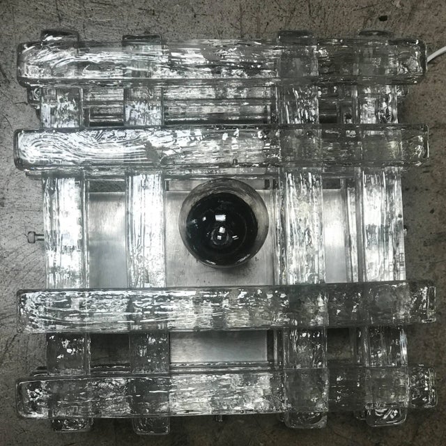 Mid-Century Modern Italian Art Glass Sconces - a Pair For Sale - Image 3 of 8