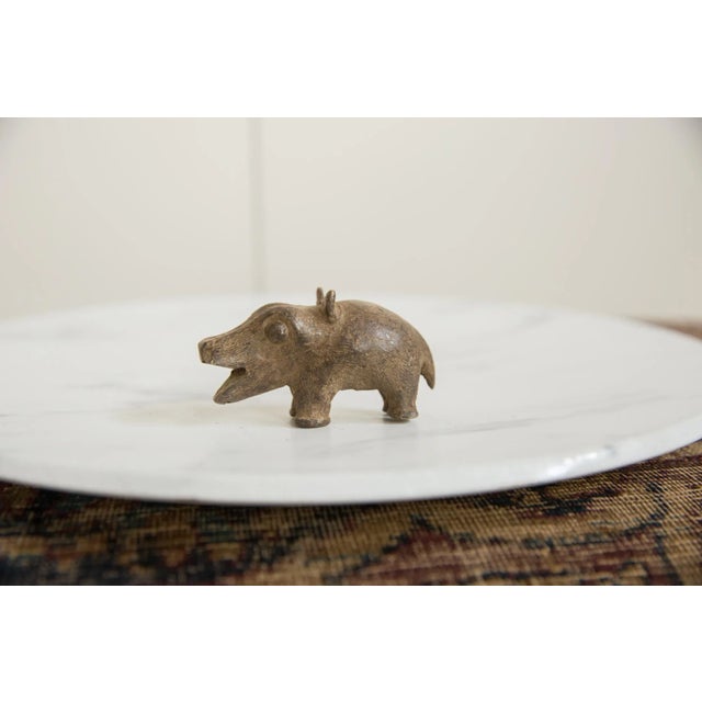 :: Vintage handmade African bronze hippo. Circa mid 20th century and possibly older, this piece has such incredible...