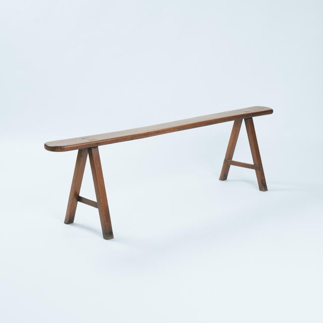 Art Deco French Bench in Oak, 1930s For Sale - Image 17 of 17