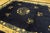 Navy Blue Antique 1900s Navy Chinese Peking Carpet 8'4" X 9'10" Floral Design Handmade Rug For Sale - Image 8 of 9