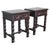 20th Pair of Large Spanish Nightstands or Low Console Tables With Drawer For Sale - Image 11 of 11