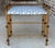 Metal Vintage Gilt Rope Metal Vanity Stool in Fortuny Richelieu Fabric For Sale - Image 7 of 18