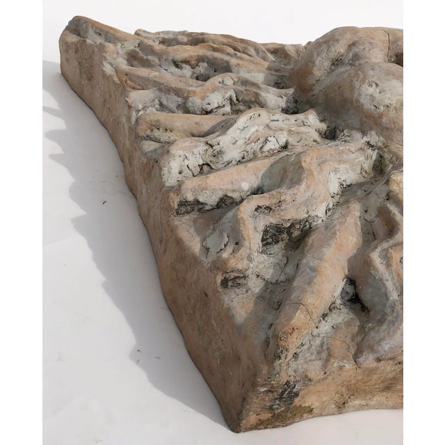 1990s Vintage Majorcan Style Cast Stone Sunburst Medallion by Quatrain for Dessin Fournir For Sale - Image 5 of 9