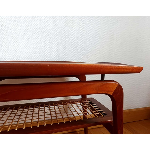 Brown Coffee Table by Arne Hovmend-Olsen for Magens Kold, Denmark, 1960 For Sale - Image 8 of 16