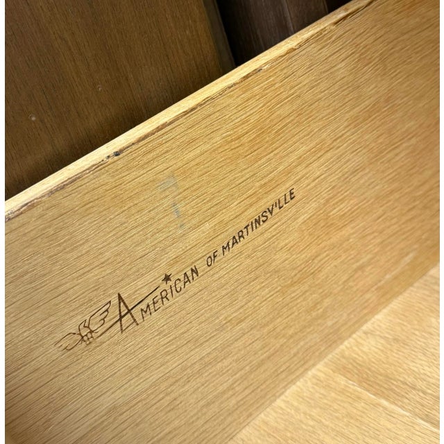 Mid 20th Century American of Martinsville Gentleman Chest of Drawers For Sale - Image 12 of 12