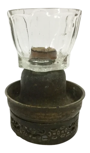 Bronze & Glass Oil Lantern