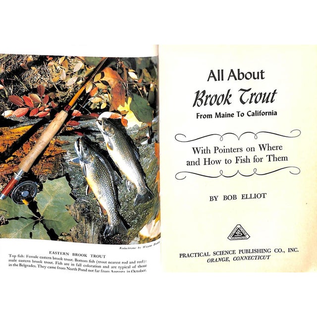Traditional "All About Brook Trout From Maine to California" 1954 Elliot, Bob For Sale - Image 3 of 9