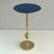 Italian Side Table in Brass and Blue Glass by Osvaldo Borsani for Atelier Borsani Varedo, 1950s For Sale - Image 9 of 17