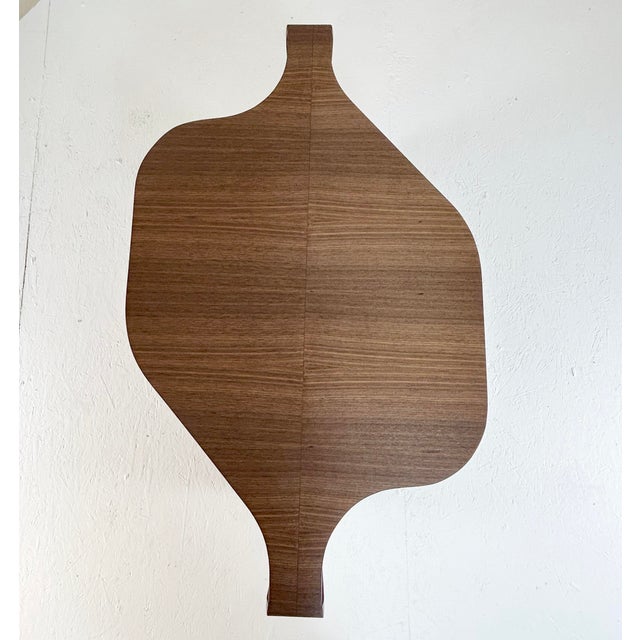 One of a Kind Oval Dining Table in Walnut For Sale - Image 12 of 14