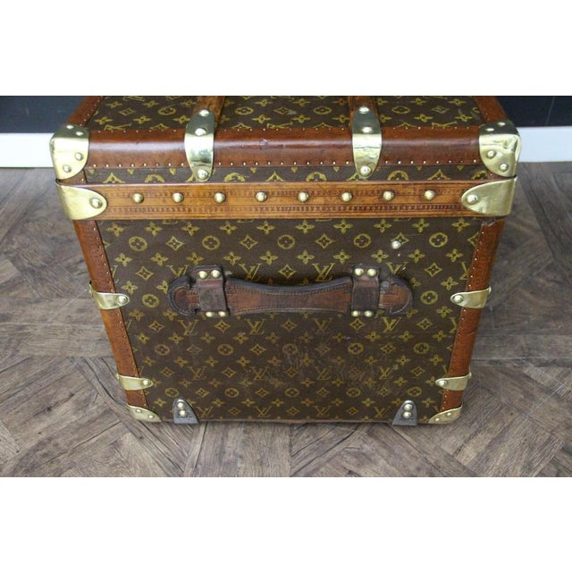 Textile Monogram Canvas Courier Trunk from Louis Vuitton, 1920s For Sale - Image 7 of 18