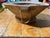 1900 - 1909 Antique Primitive Hand-Carved Wooden Bowl With Original Hanging Handle and Folk Art Repairs For Sale - Image 5 of 12