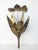 Brass Floral Leaf Wall Sconce, 1960s For Sale - Image 9 of 11