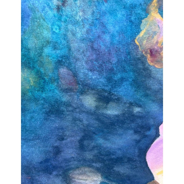 1980s Floral Watercolor Still Life, Signed by Florence Strauss For Sale - Image 9 of 14