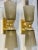 Gray Pair of Modern Murano Glass and Brass Double Cone Sconces For Sale - Image 8 of 8
