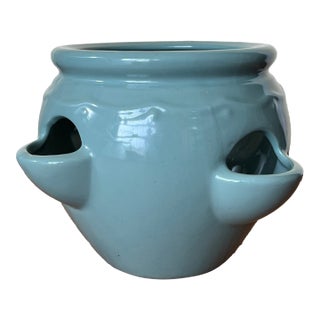 Mid-Century #10 Strawberry Planter Glazed For Sale