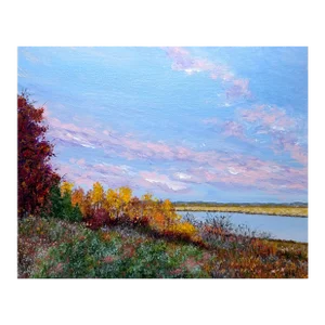 "Autumn Splendor" Contemporary Impressionist Style Landscape Painting by Deb Bossert