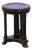 Art Deco Black and Purple Adjustable Velvet Piano Stool, Belgium, 1910 For Sale