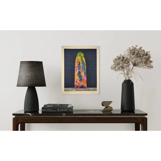 This artwork includes a certificate of authenticity and is hand-signed by the artist. This piece has an attribution mark,...