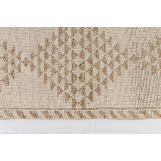 1960s Organic Beige & Cream Minimalist Rug For Sale - Image 6 of 10