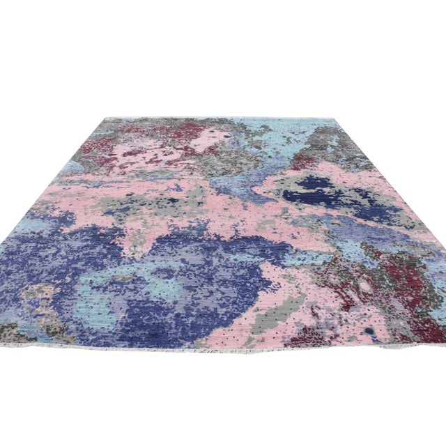 Modern Style Contemporary Abstract Paint Splatter Rug - 8' x 12' | Chairish