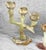 Vintage Italian Onyx Stone Tulip Candelabra Candlestick Holders - Set of 3 For Sale - Image 6 of 11
