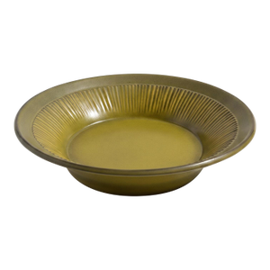 Textured Green Roselane Pottery Serving Bowl - Pasadena, California